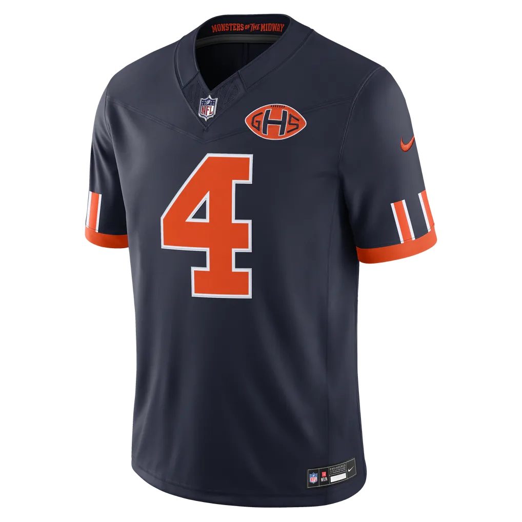 D’Andre Swift Chicago Bears official NFL Nike Rivalries Collection Jersey product image 3, provided for visual reference and