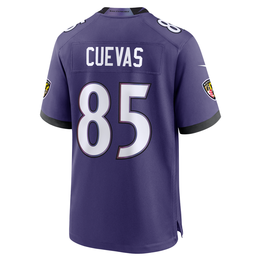 Baltimore Ravens Josh Cuevas Nike Purple Game Jersey product image 3