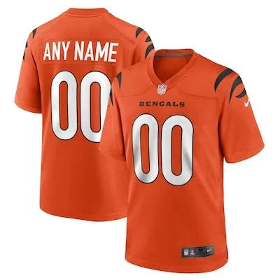 Any name & Number Cincinnati Bengals Official NFL Nike customized jersey orange product image 1, provided for visual