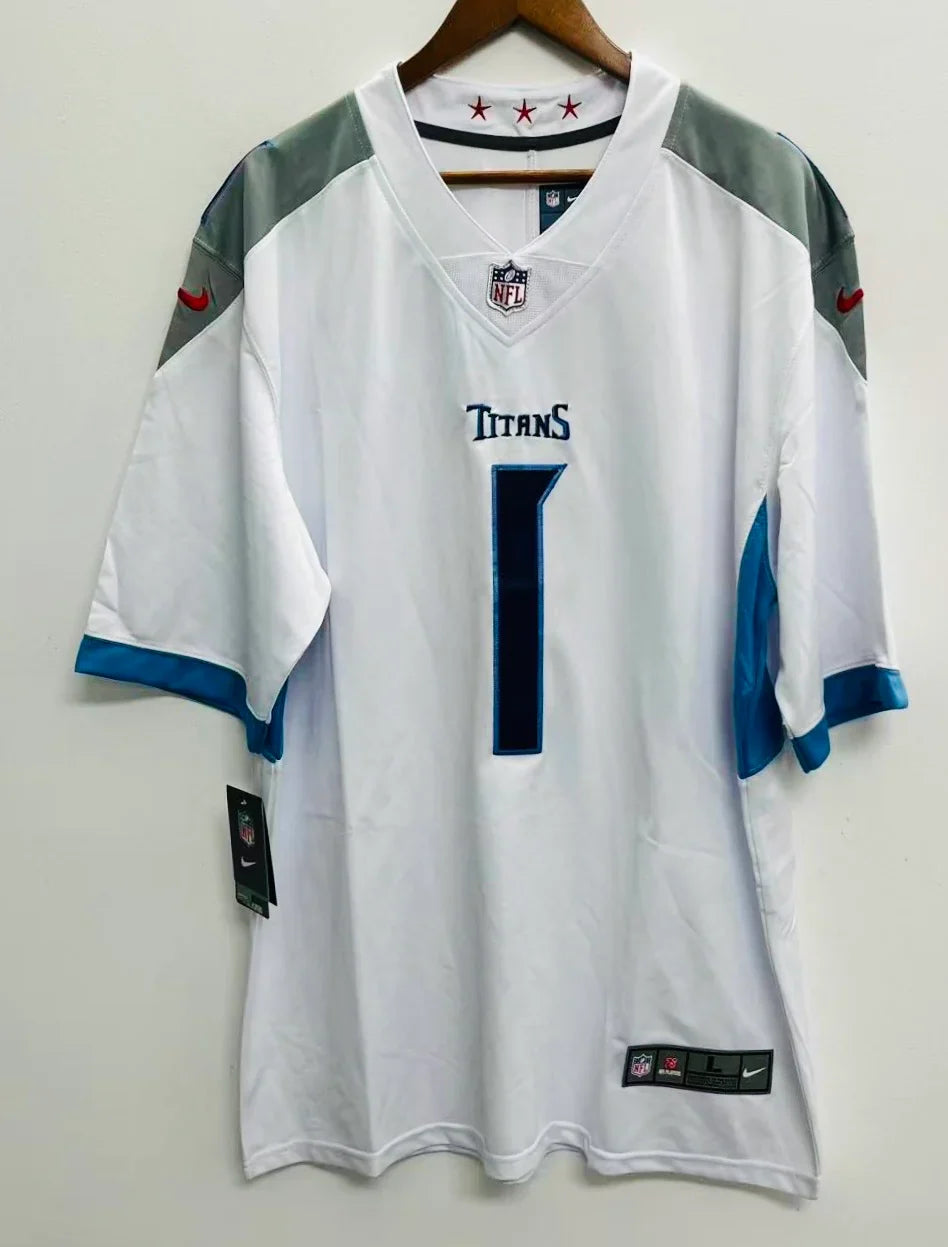 Cam Ward YOUTH KIDS Tennessee Titans Official NFL Nike Jersey white product image 2, provided for visual reference and