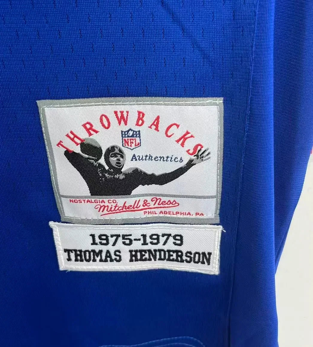 Thomas Hollywood Henderson Dallas Cowboys Official NFL Mitchell & Ness Jersey blue product image 3, provided for visual