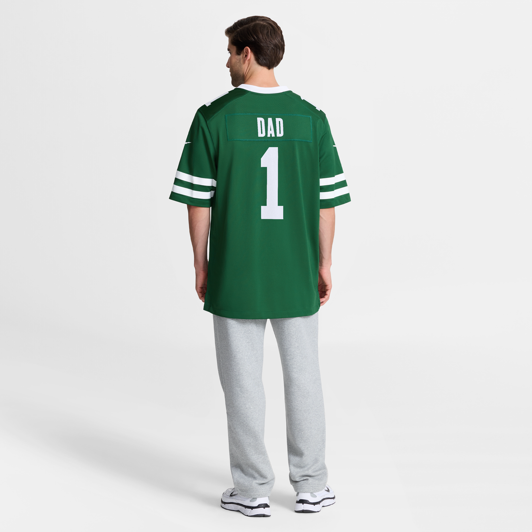 New York Jets Nike Legacy Green #1 Dad Game Jersey product image 8