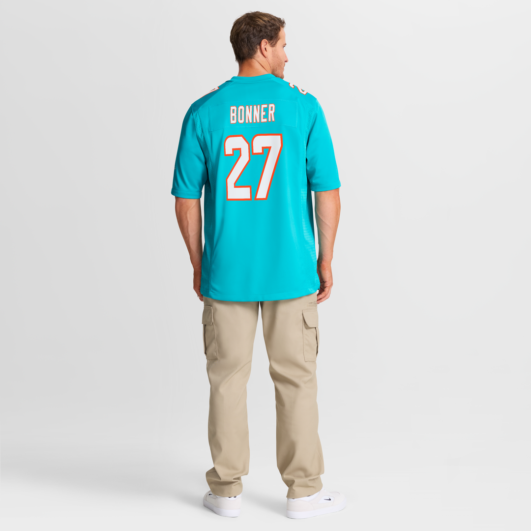 Miami Dolphins Ethan Bonner Nike Aqua Game Jersey product image 8