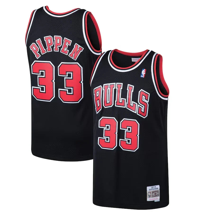 Scottie Pippen Chicago Bulls 1997/98 Hardwood Classics Jersey - Black product image 1, provided for visual reference and