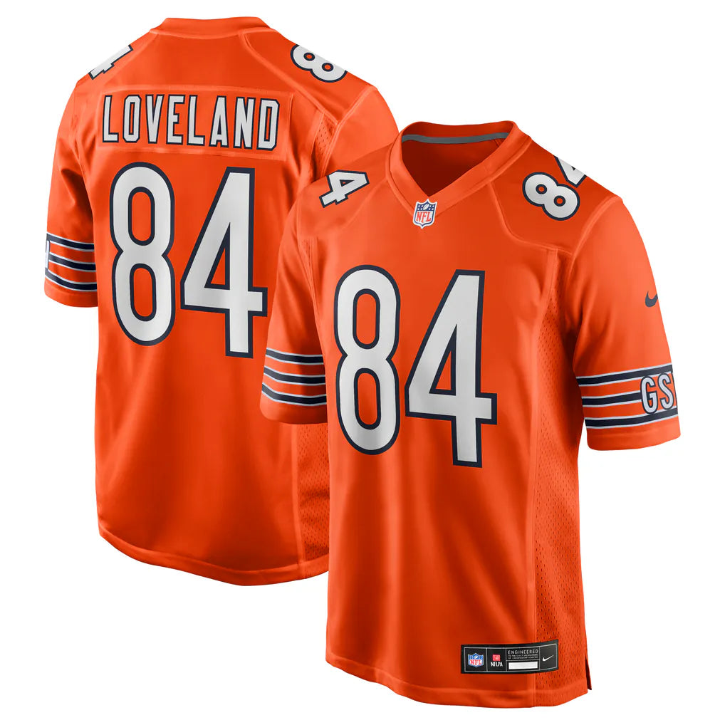 Colston Loveland Chicago Bears YOUTH KIDS Official NFL Nike Jersey Orange product image 1, provided for visual reference and
