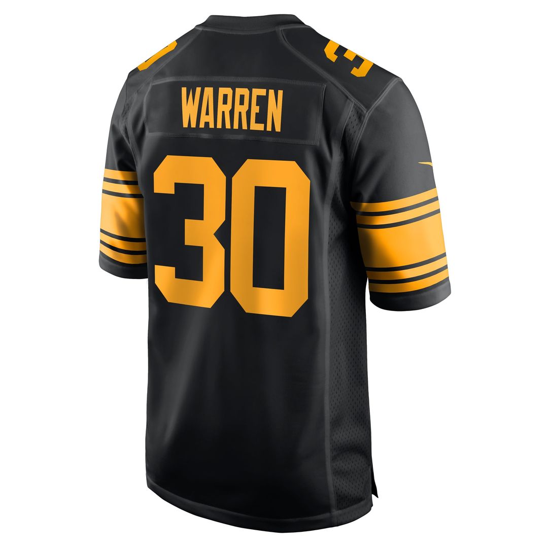 Pittsburgh Steelers Jaylen Warren Nike Black Alternate Game product image 3