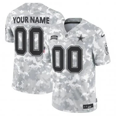 Any name & Number customized Dallas Cowboys Official NFL Nike Salute to Service Jersey product image 3, provided for visual
