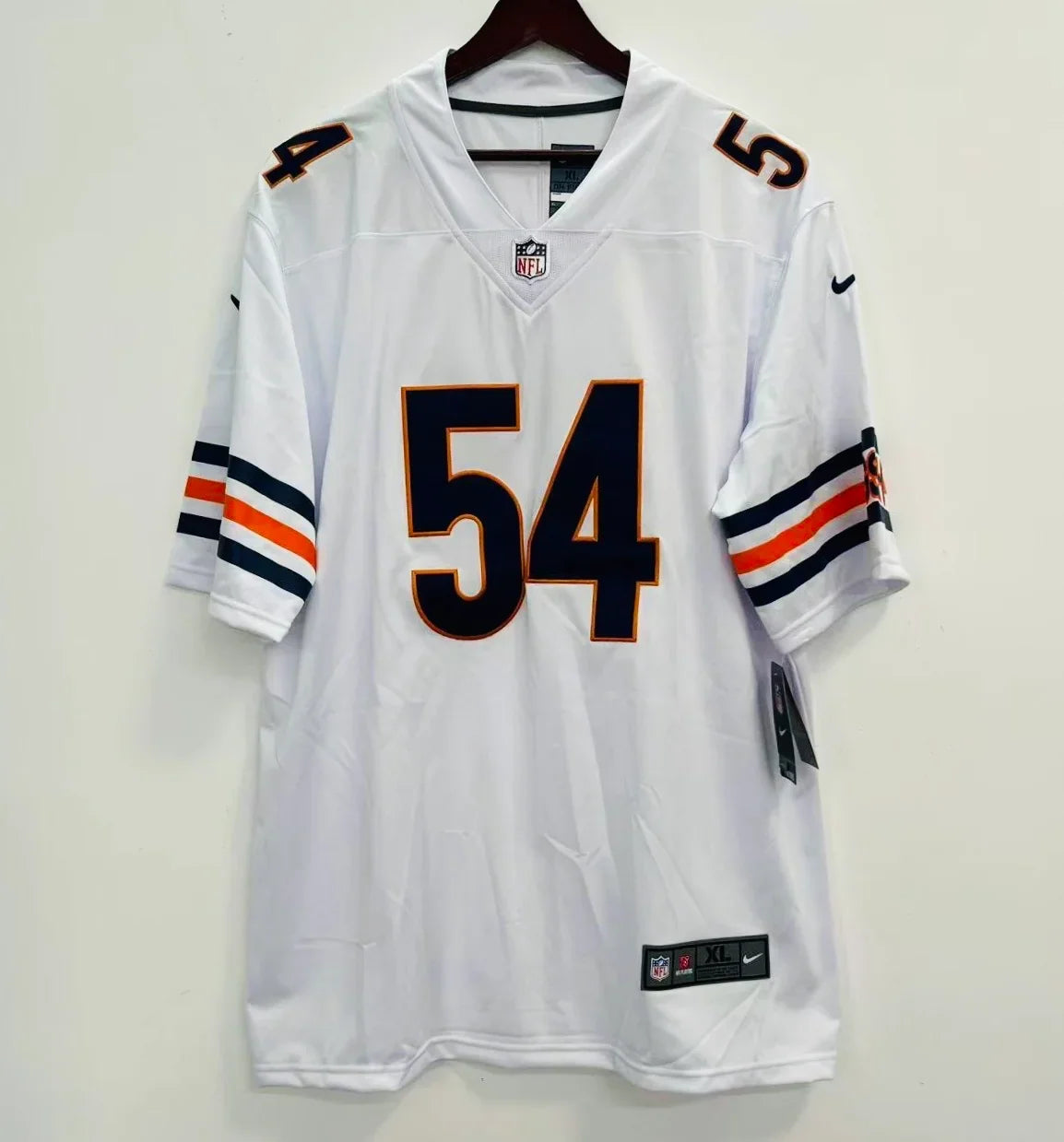 Brian Urlacher Chicago Bears Official NFL Nike Jersey White product image 2, provided for visual reference and product