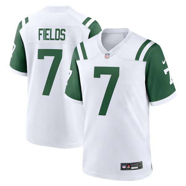 Justin Fields YOUTH KIDS New York Jets Official NFL Nike Jersey White product image 1, provided for visual reference and