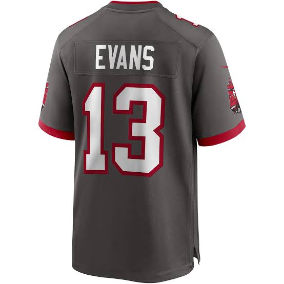 Mike Evans Tampa Bay Buccaneers YOUTH KIDS Official Nike Jersey Pewter color product image 2, provided for visual reference