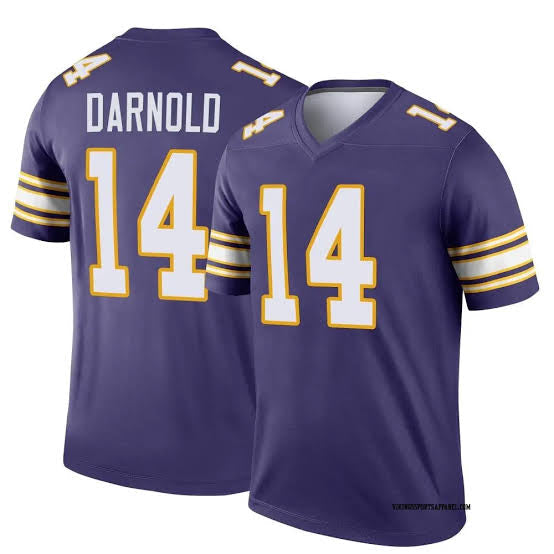 Sam Darnold YOUTH KIDS Minnesota Vikings Official NFL Jersey product image 1, provided for visual reference and product