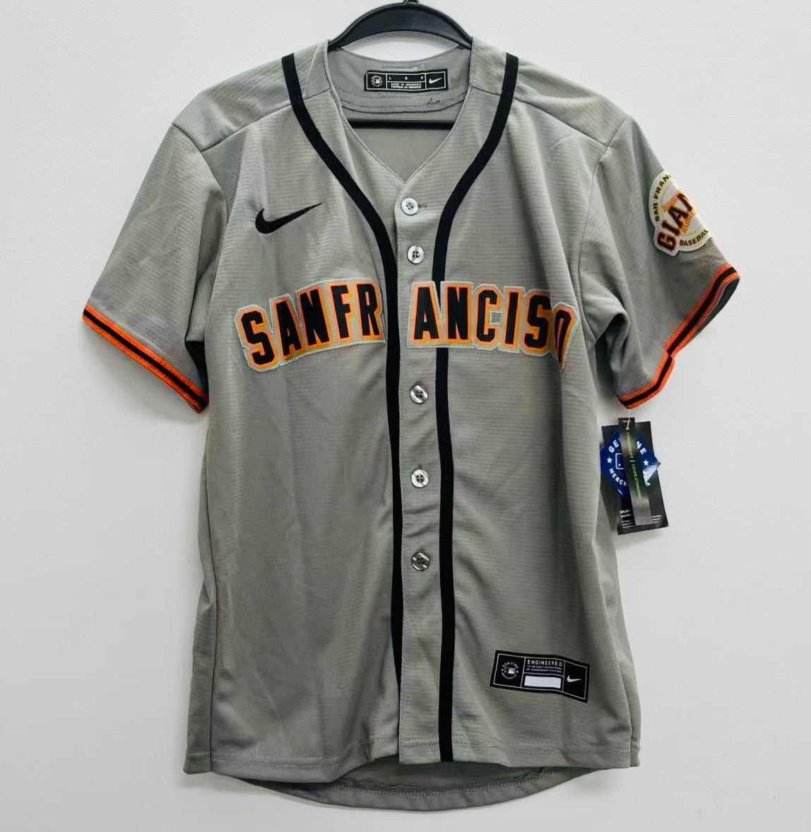 Jung Hoo Lee YOUTH SAN FRANCISCO Giants Official MLB jersey gray product image 2, provided for visual reference and product