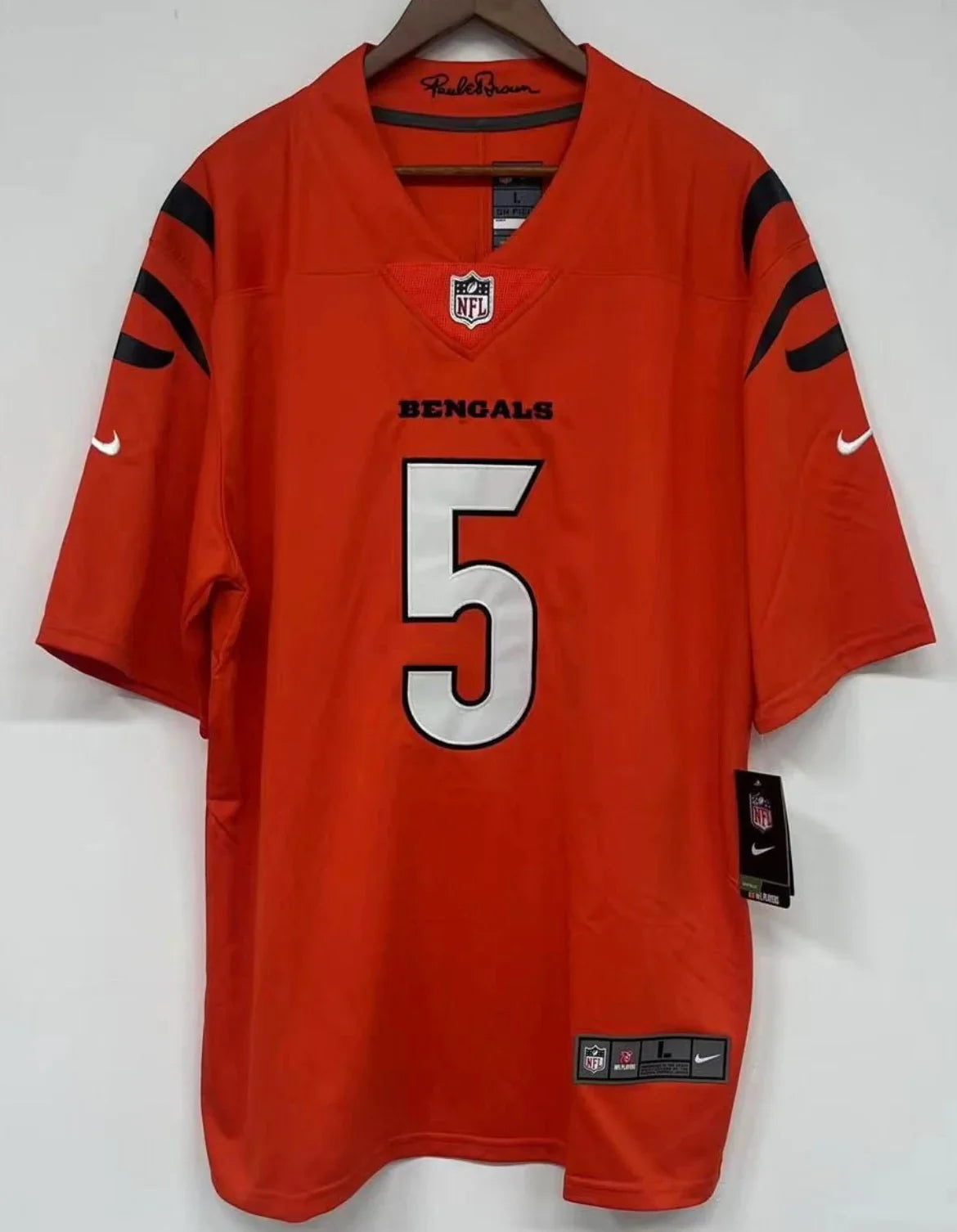 T-Shirt Higgins Cincinnati Bengals Official NFL Nike Jersey orange product image 2, provided for visual reference and