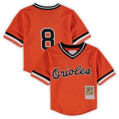 Cal Ripken Jr. YOUTH KIDS Baltimore Orioles Official MLB Nike jersey product image 1, provided for visual reference and