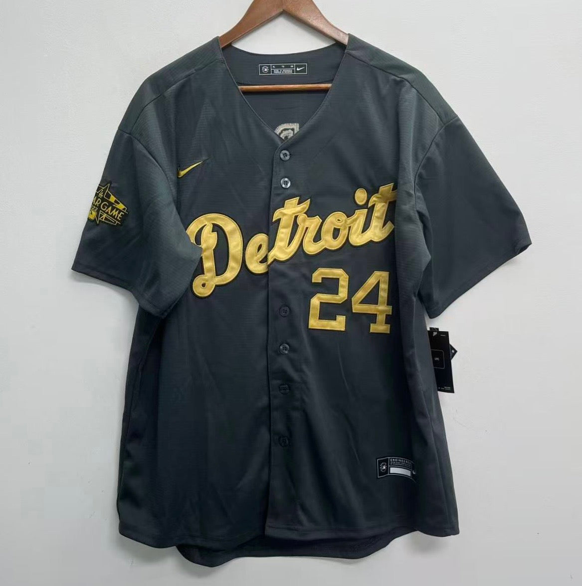 Miguel Cabrera Detroit Tigers YOUTH KIDS Official MLB Nike Jersey black product image 2, provided for visual reference and