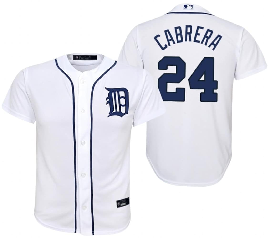 Miguel Cabrera Detroit Tigers YOUTH KIDS Official MLB Nike Jersey product image 1, provided for visual reference and product