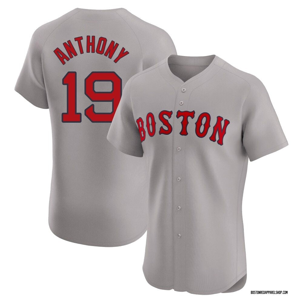 Roman Anthony YOUTH KIDS Boston Red Sox Official MLB Nike Jersey gray product image 1, provided for visual reference and