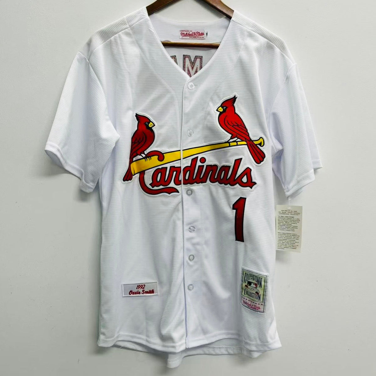 Ozzie Smith YOUTH KIDS St. Louis Cardinals Official MLB Mitchell & Ness Jersey product image 2, provided for visual