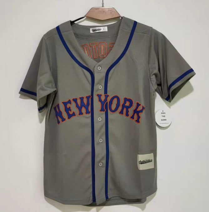 Juan Soto YOUTH New York Mets Jersey Classic Authentics gray product image 2, provided for visual reference and product