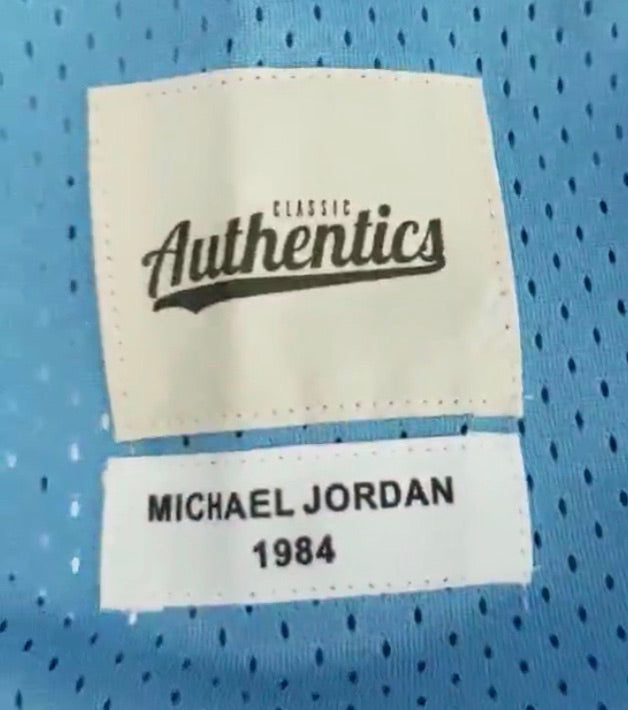 Michael Jordan YOUTH North Carolina Tar Heels Jersey Classic Authentics product image 3, provided for visual reference and
