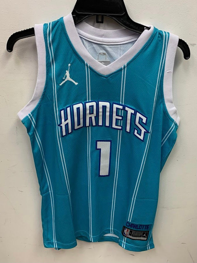 LaMelo Ball YOUTH Charlotte Hornets Jersey product image 5, provided for visual reference and product detail review