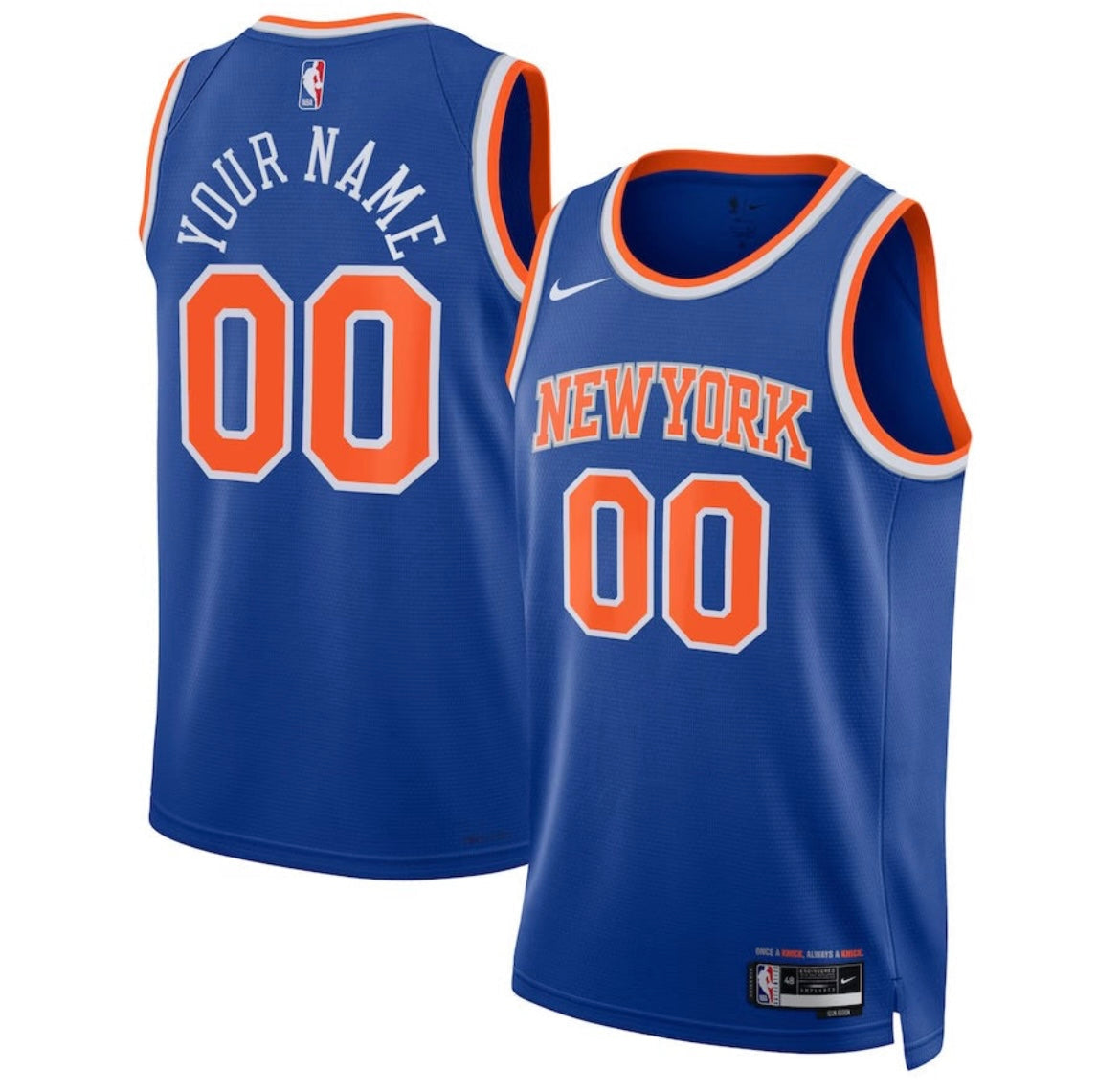 Choose Any Name & Number New York Knicks YOUTH Kids Official NBA Jersey product image 1, provided for visual reference and