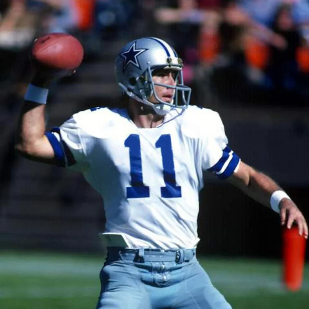 Danny White Dallas Cowboys Official NFL Jersey Mitchell & Ness white product image 4, provided for visual reference and