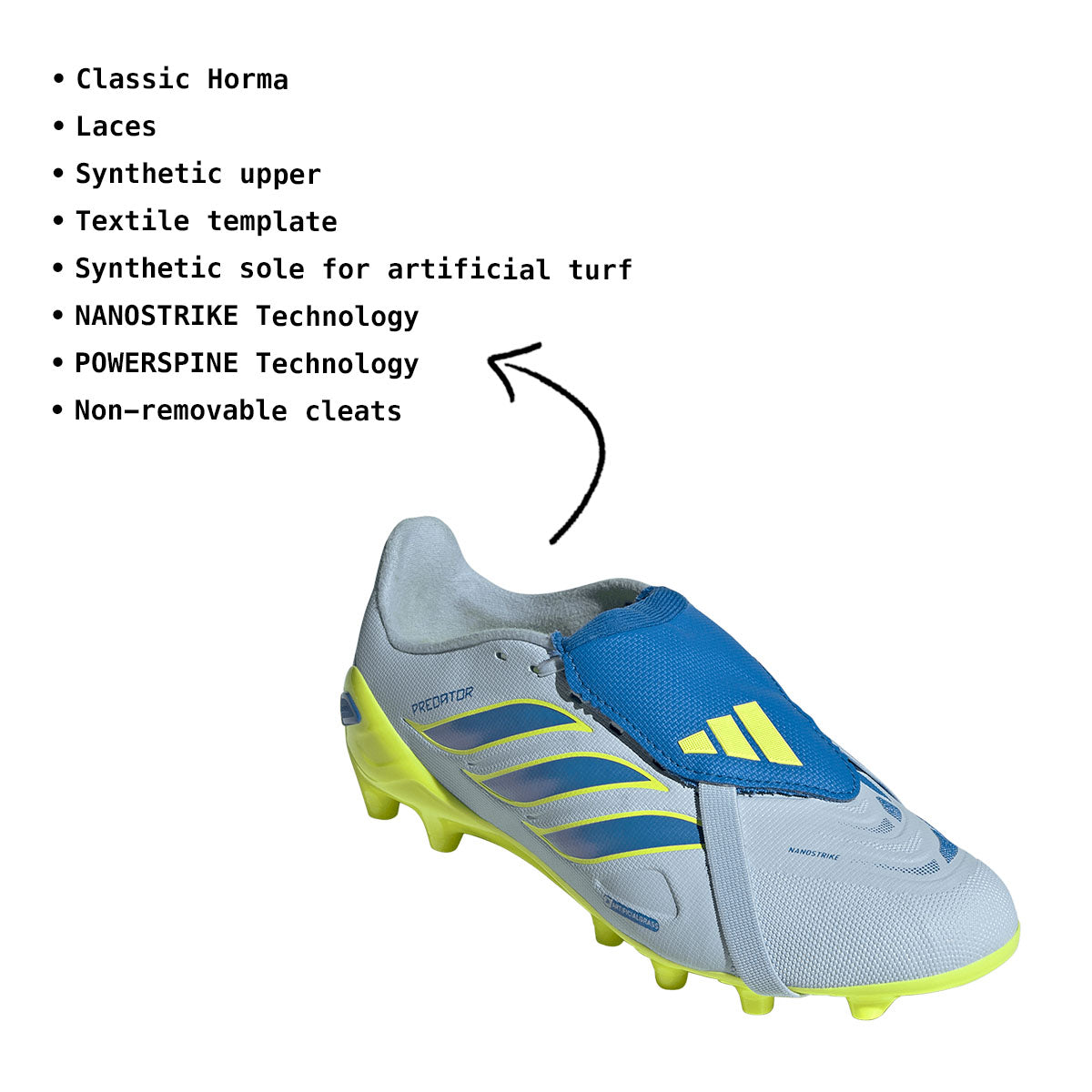 adidas Predator League Fold-Over Tongue Artificial Ground Soccer Cleats product image 8, provided for visual reference and