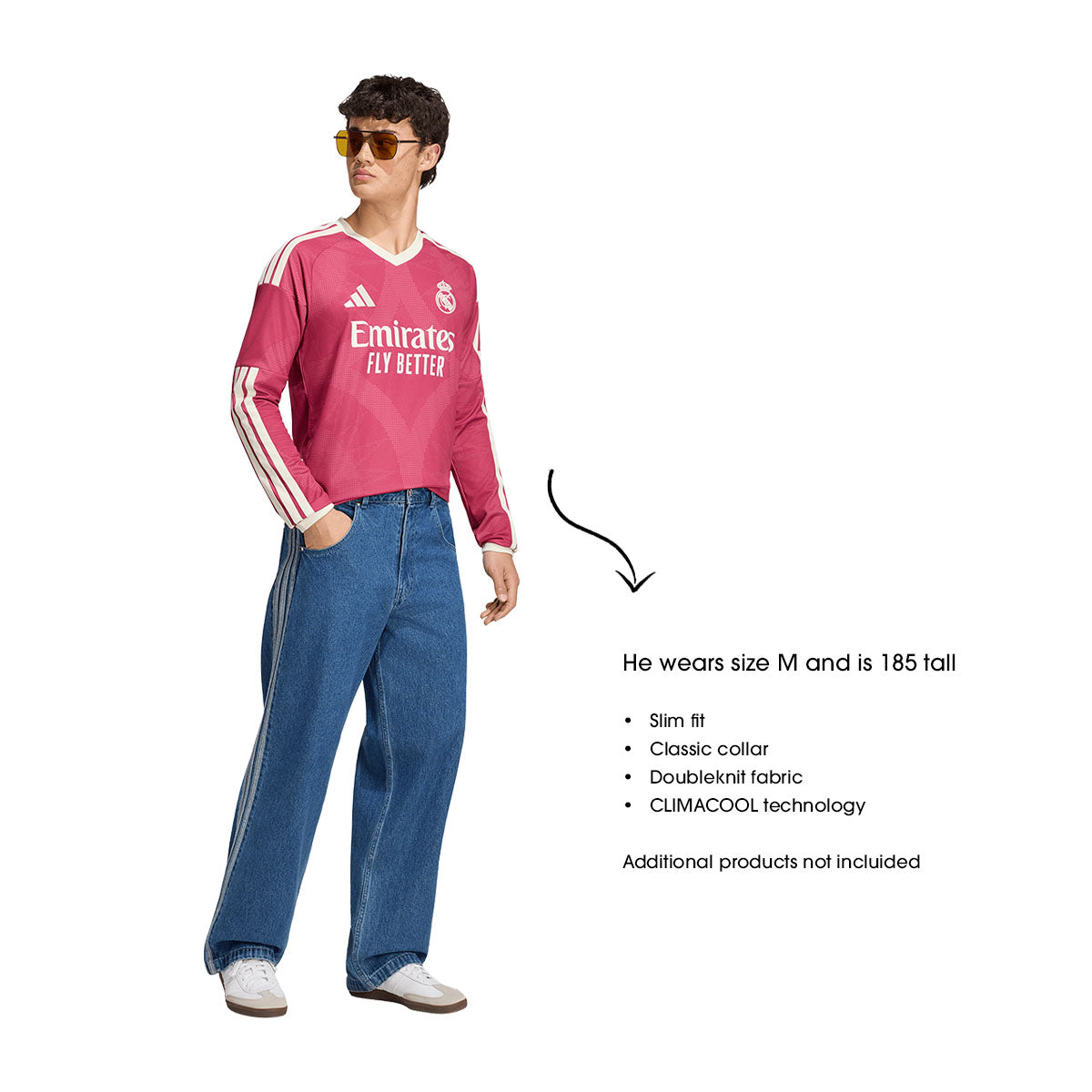 adidas Real Madrid 26/27 Long Sleeve Third Jersey product image 7, provided for visual reference and product detail review