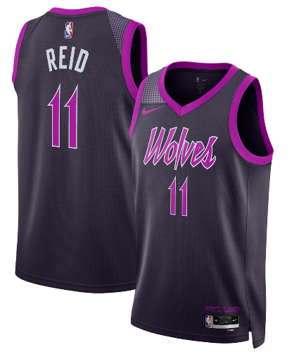 Naz Reid Minnesota Timberwolves Unisex 2025/26 Jersey - Purple - City Edition product image 1, provided for visual reference