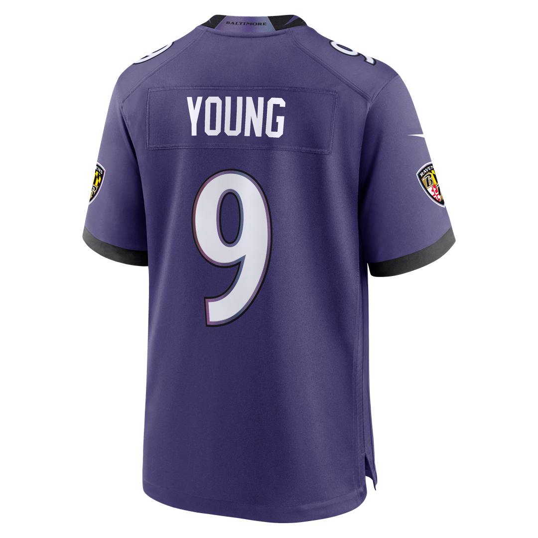 Baltimore Ravens Zion Young Nike Purple Game Jersey product image 3