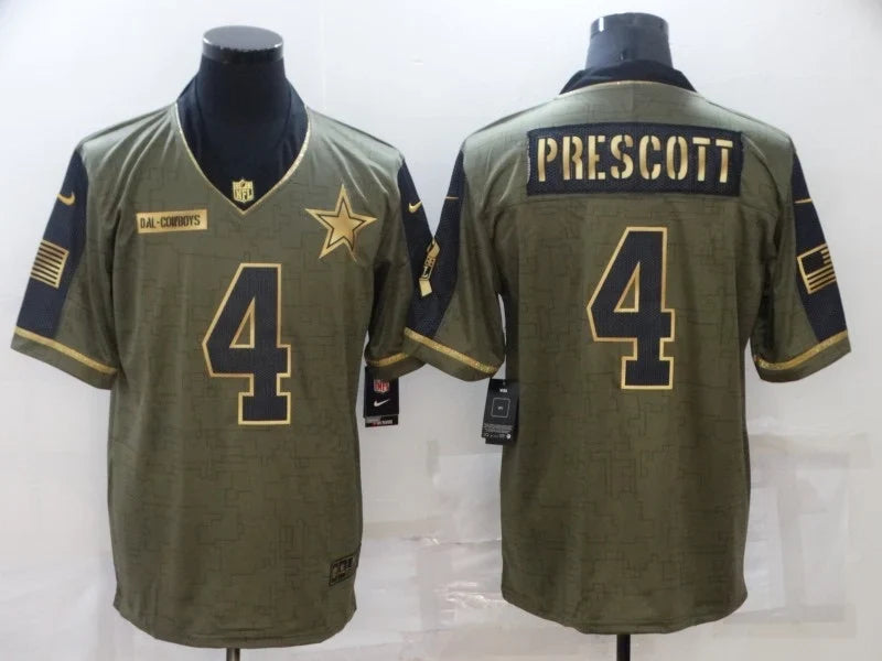 Dak Prescott Dallas Cowboys Official NFL Nike military salute to service Jersey product image 1, provided for visual