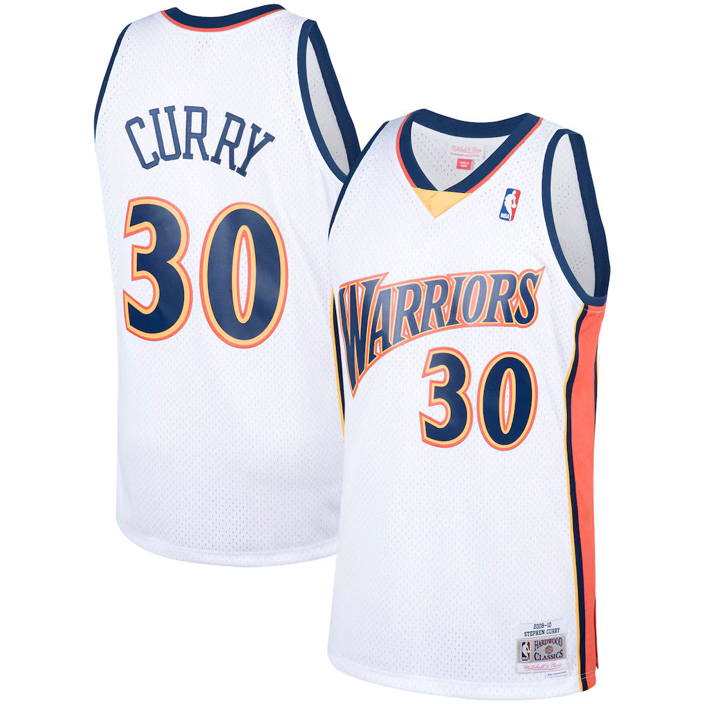 Stephen Curry Golden State Warriors - Mitchell & Ness Hardwood Classics Jersey - White product image 1, provided for visual
