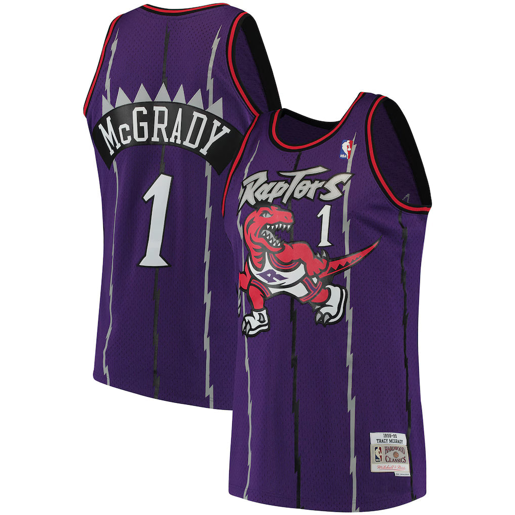 Tracy McGrady Toronto Raptors Mitchell & Ness Hardwood Classics Swingman Jersey - Purple product image 1, provided for