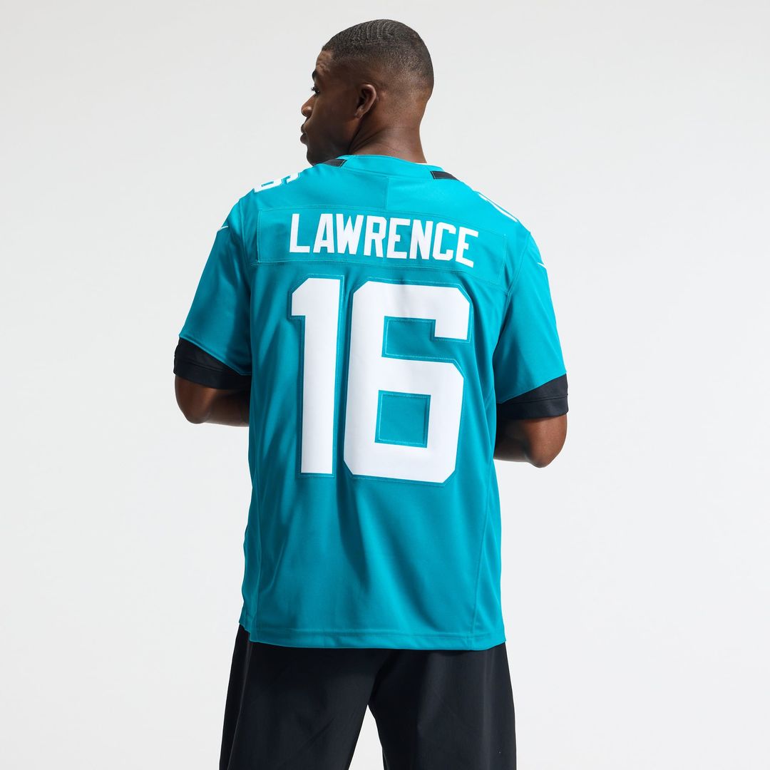 Jacksonville Jaguars Trevor Lawrence Nike Teal Team Vapor product image 3