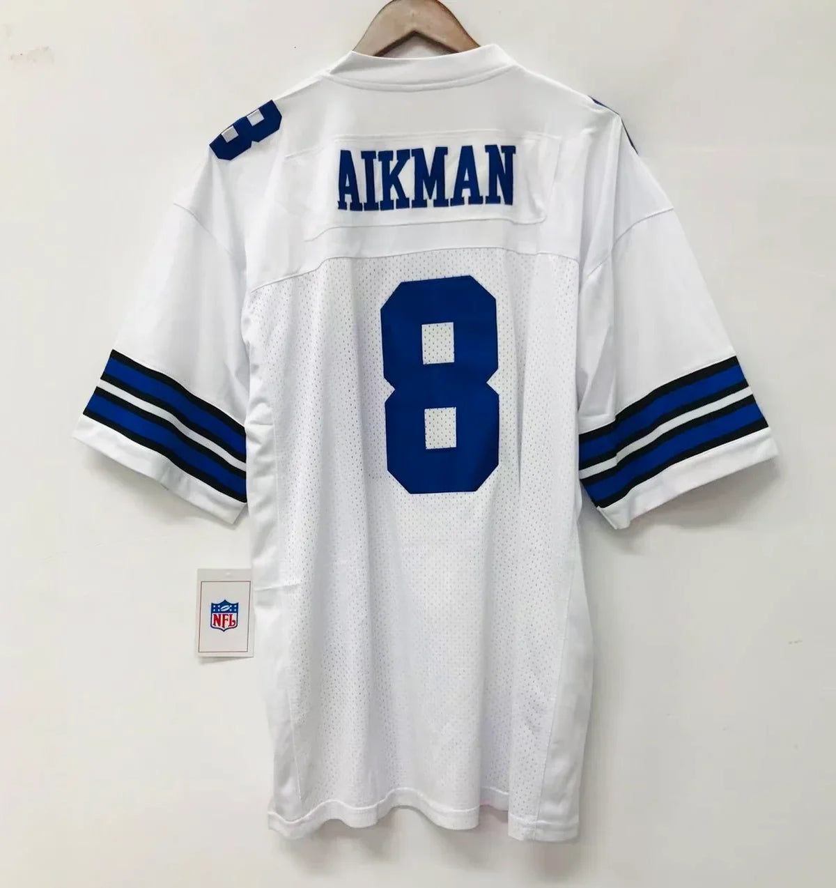 Troy Aikman 1992 Dallas Cowboys Official NFL Jersey Mitchell & Ness product image 1, provided for visual reference and