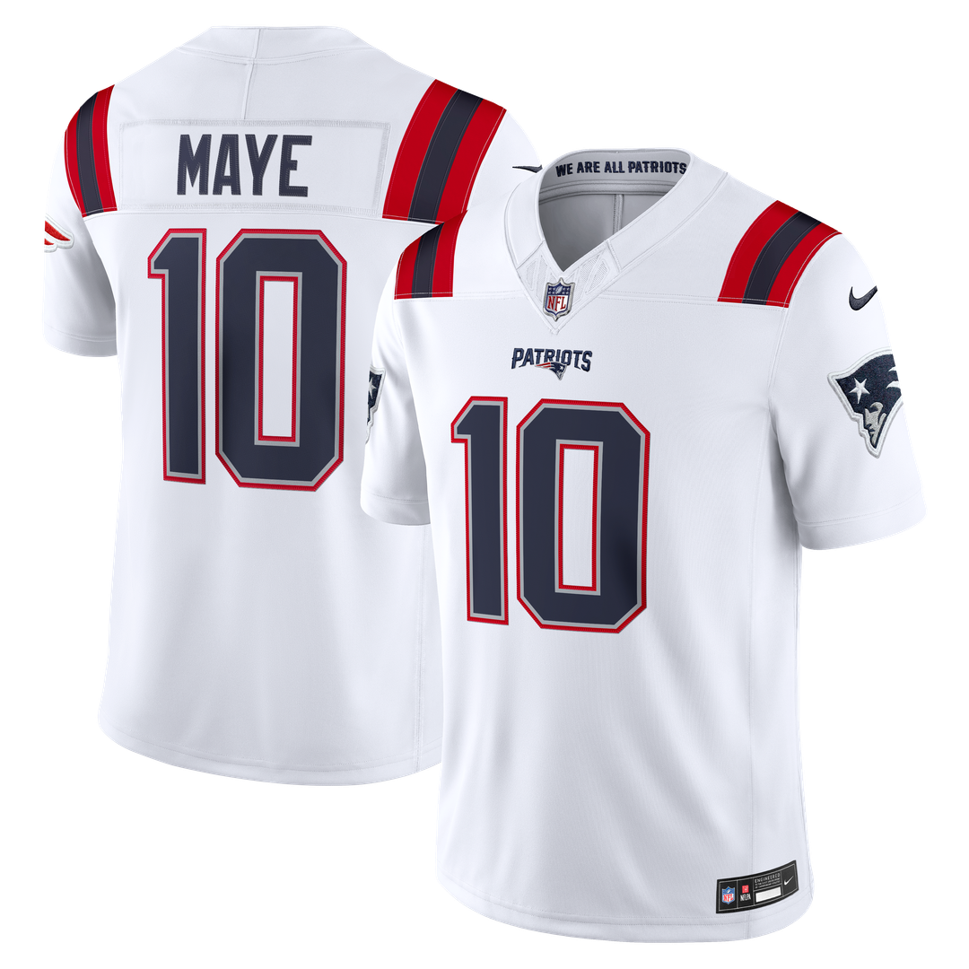 New England Patriots Drake Maye Nike White Vapor FUSE product image 4