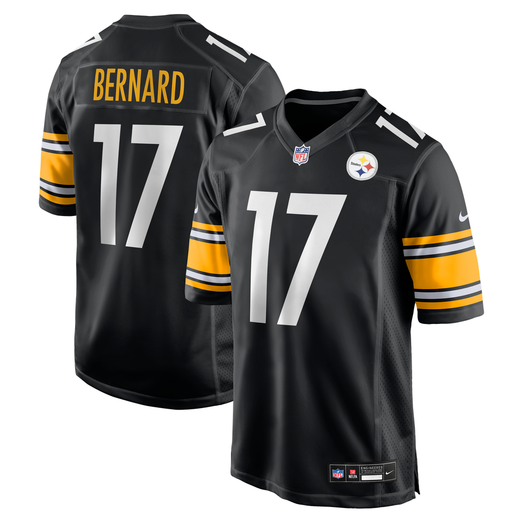 Pittsburgh Steelers Germie Bernard Nike Black Game Jersey product image 1