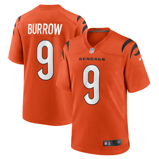 Cincinnati Bengals Joe Burrow Nike Orange Alternate Game product image 1