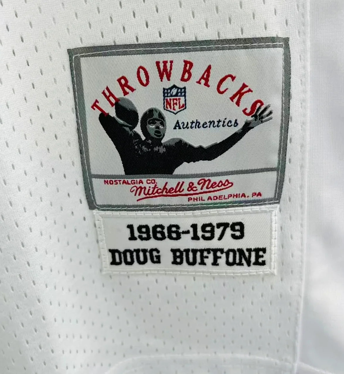 Doug Buffone Chicago Bears NFL Mitchell & Ness Jersey white product image 3, provided for visual reference and product