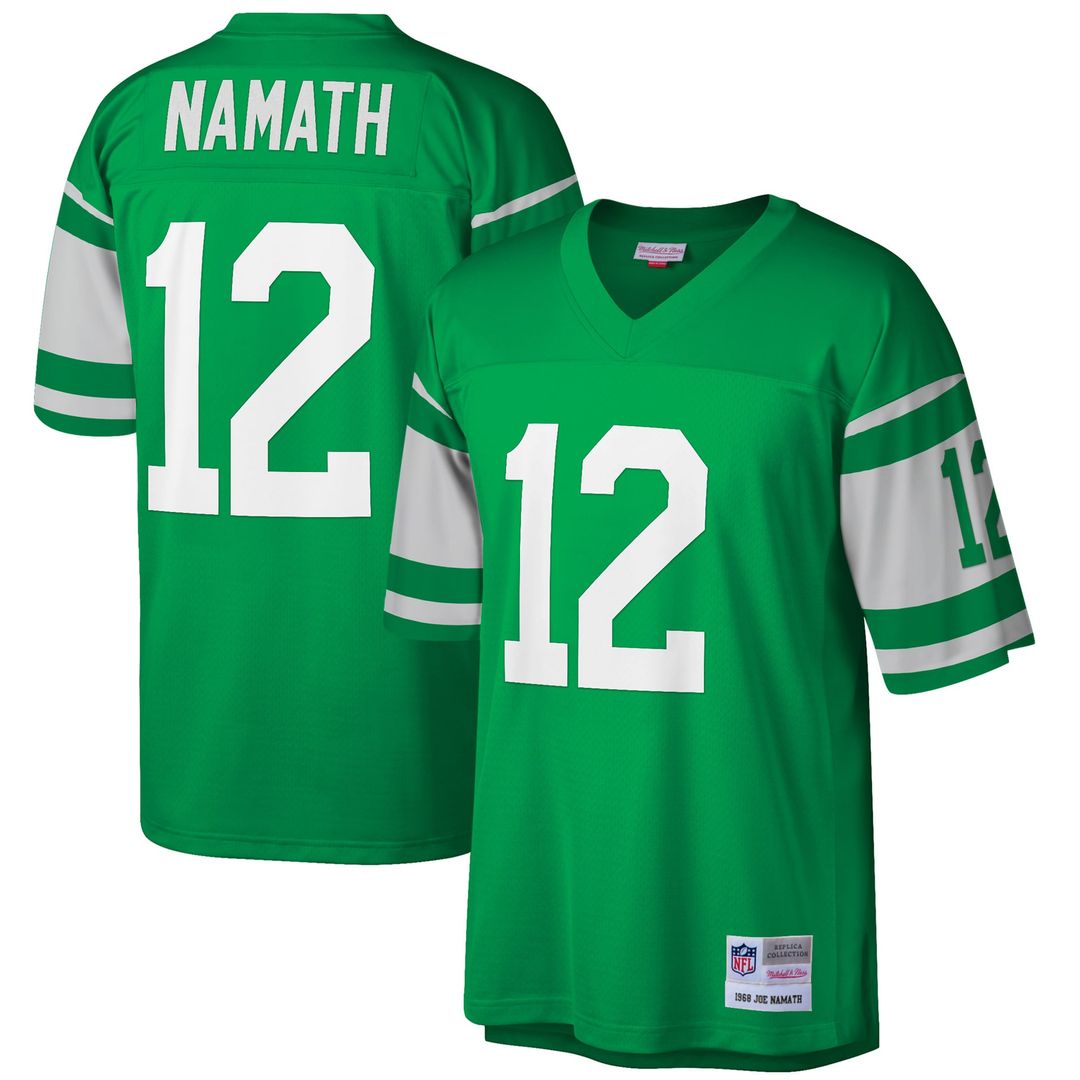 New York Jets Joe Namath Mitchell & Ness Green Big & Tall product image 1
