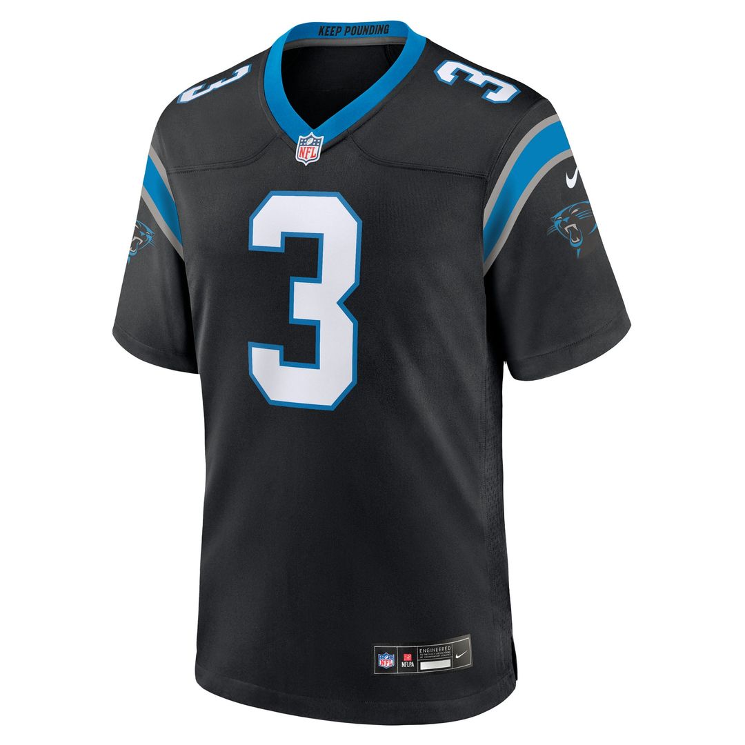 Carolina Panthers Princely Umanmielen Nike Black Game Jersey product image 2