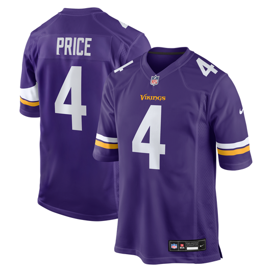 Minnesota Vikings Myles Price Nike Purple Game Jersey product image 1