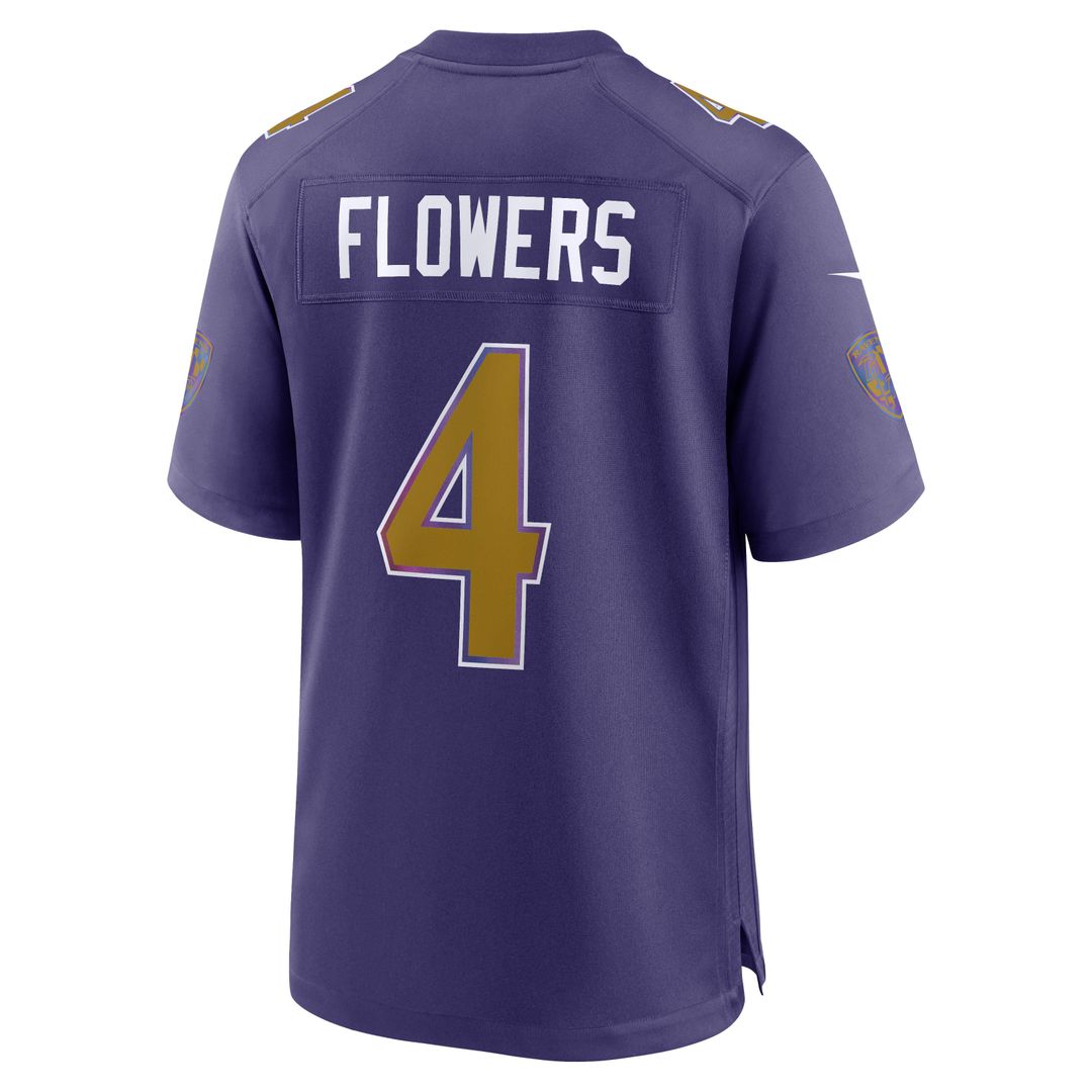 Baltimore Ravens Zay Flowers Nike Black Alternate Game product image 9