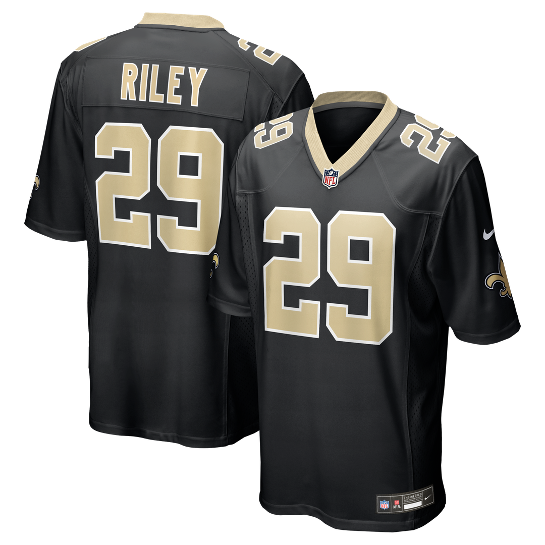 New Orleans Saints Quincy Riley Nike Black Game Jersey product image 1