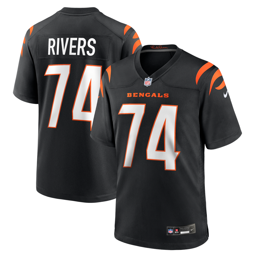 Cincinnati Bengals Jalen Rivers Nike Black Game Jersey product image 1