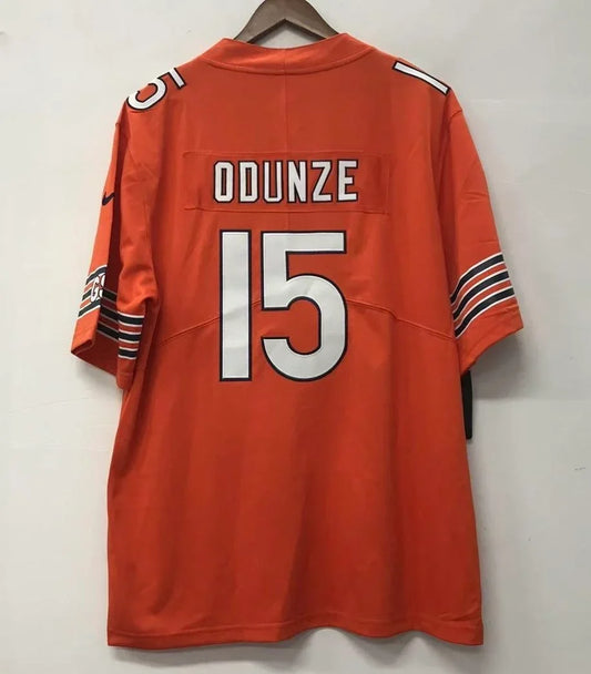 Rome Odunze Chicago Bears official Nike NFL Jersey product image 1, provided for visual reference and product detail review
