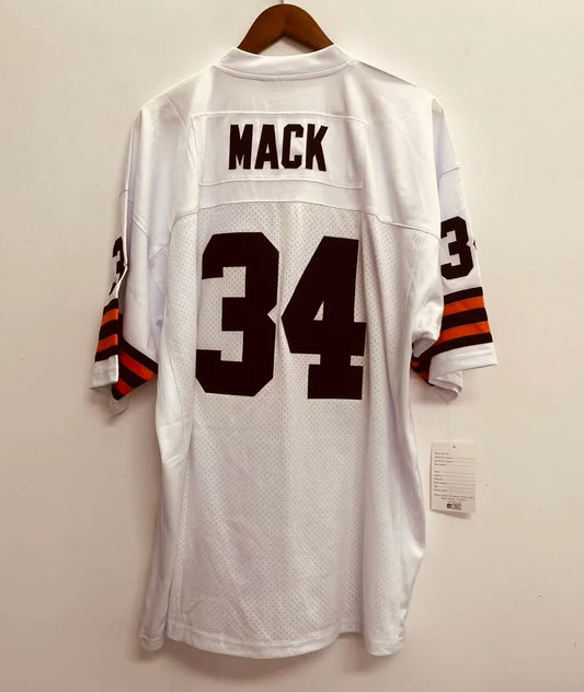 Kevin Mack Cleveland Browns Official NFL Mitchell & Ness Jersey white product image 1, provided for visual reference and