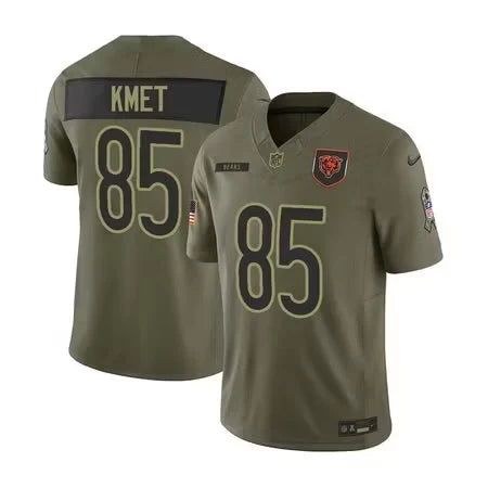 Cole Kmet Chicago Bears Official NFL Nike Salute to Service Jersey product image 1, provided for visual reference and