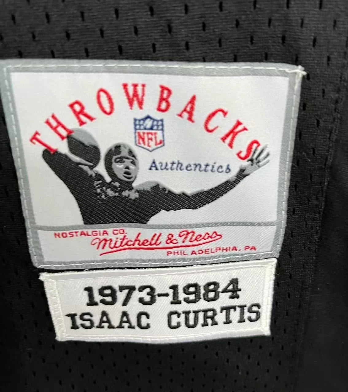 Isaac Curtis Cincinnati Bengals Official NFL Mitchell & Ness Jersey product image 3, provided for visual reference and